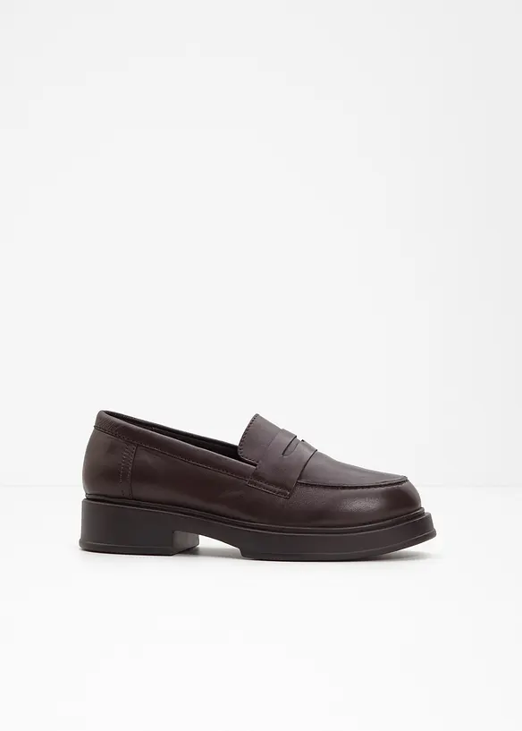 Loafer aus Leder in braun - bonprix Loafer aus Leder in braun - bonprix