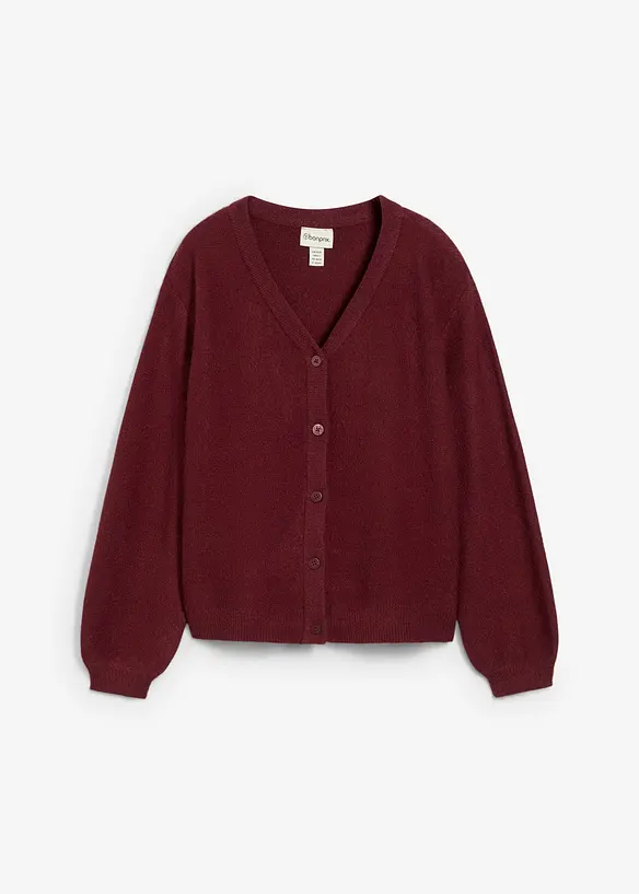 Strickjacke in rot von vorne - bonprix
