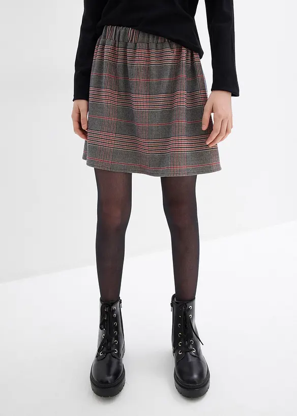 Rock mit Bequembund in beige von vorne - bonprix