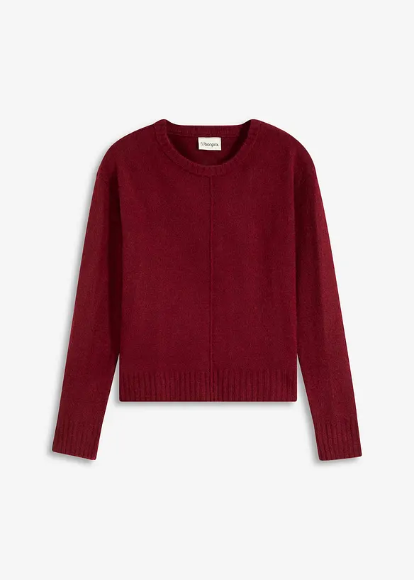 Pullover in rot von vorne - bonprix