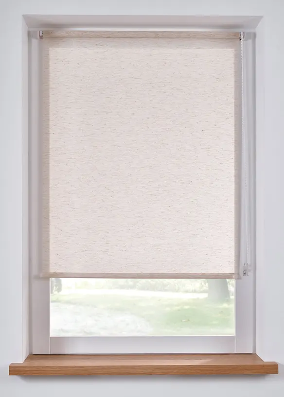 Sichtschutzrollo mit Struktur in beige - bonprix