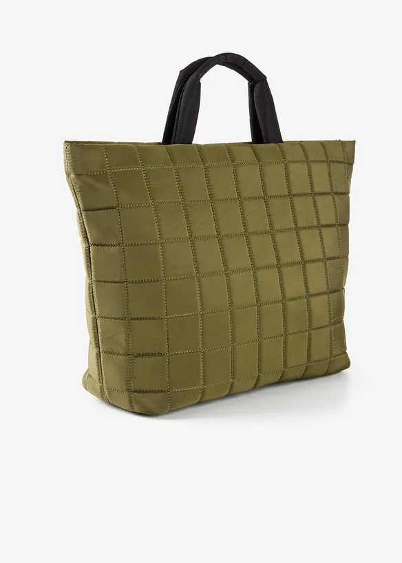 Shopper gesteppt in grün von hinten - bonprix Shopper gesteppt in grün von hinten - bonprix