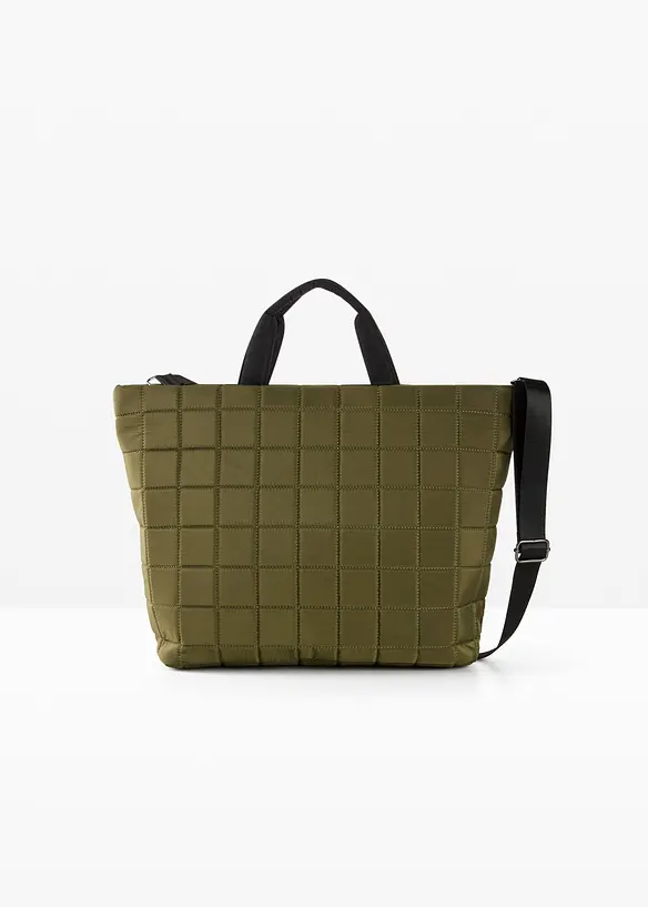Shopper gesteppt in grün von vorne - bonprix Shopper gesteppt in grün von vorne - bonprix