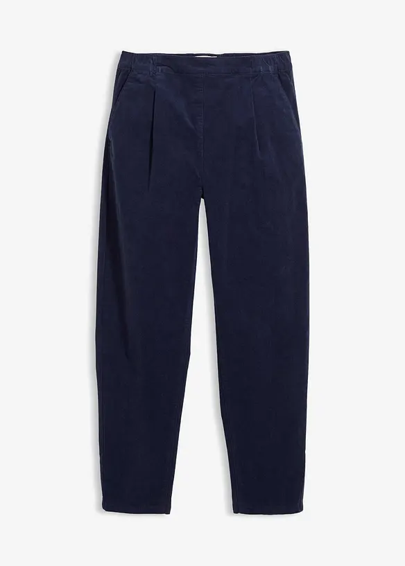 Cordhose aus Baumwoll-Mix in blau von vorne - bonprix