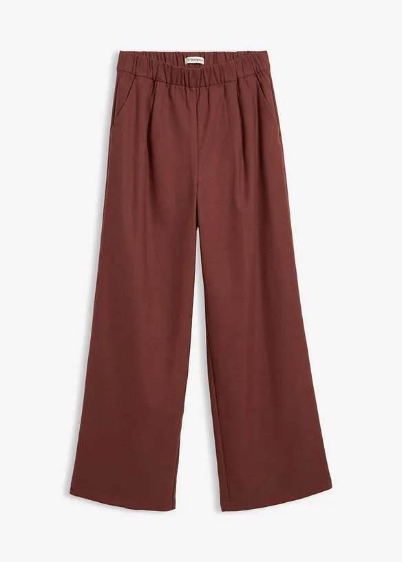 Marlene-Hose in Wolloptik aus Viskose-Mix in braun von vorne - bonprix Marlene-Hose in Wolloptik aus Viskose-Mix in braun von vorne - bonprix