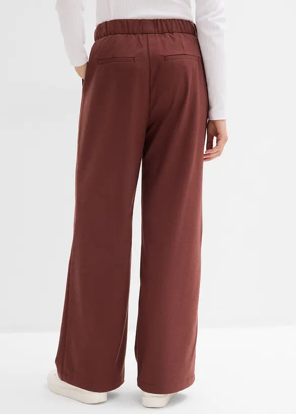 Marlene-Hose in Wolloptik aus Viskose-Mix in braun von hinten - bonprix Marlene-Hose in Wolloptik aus Viskose-Mix in braun von hinten - bonprix