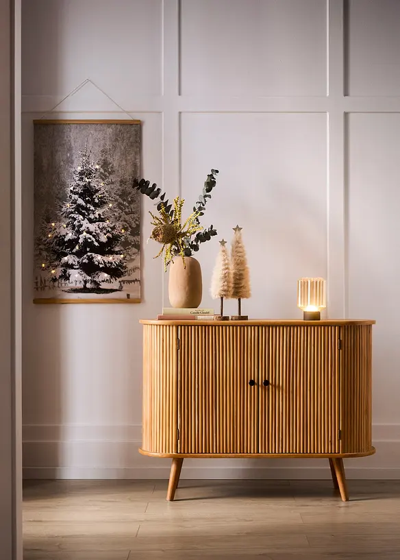 Deko-Objekte Tannenbäume (2-tlg. Set) in beige (Ambiente) - bonprix