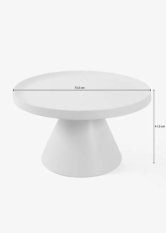 Metall Couchtisch in beige - bonprix