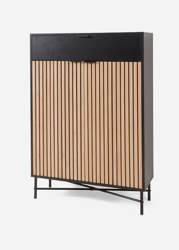 Dielen Kommode in schwarz von vorne - bonprix