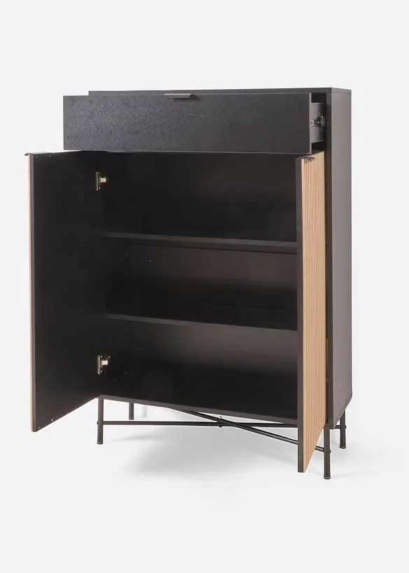 Dielen Kommode in schwarz geöffnet - bonprix