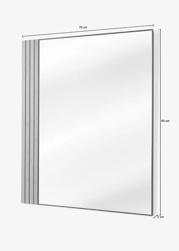 Wandspiegel rechteckig in beige - bonprix Wandspiegel rechteckig in beige - bonprix