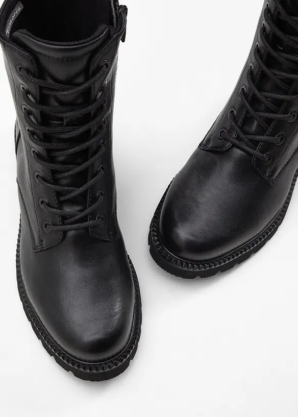Tamaris Schnürboots in schwarz - Tamaris
