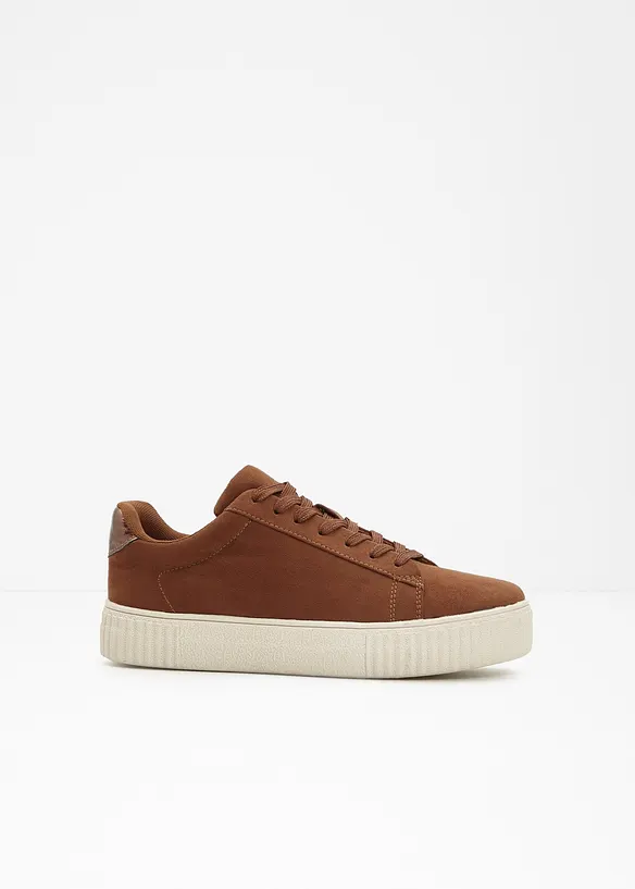 Sneaker in braun - bonprix