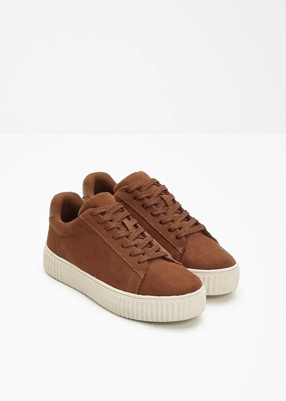 Sneaker in braun - bonprix
