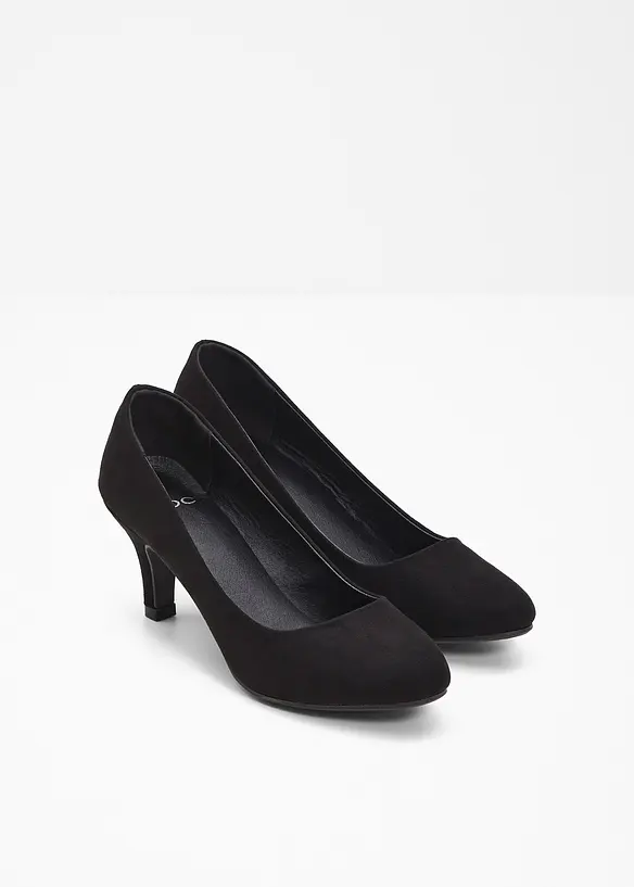 Pumps mit schmalem Absatz in schwarz - bonprix