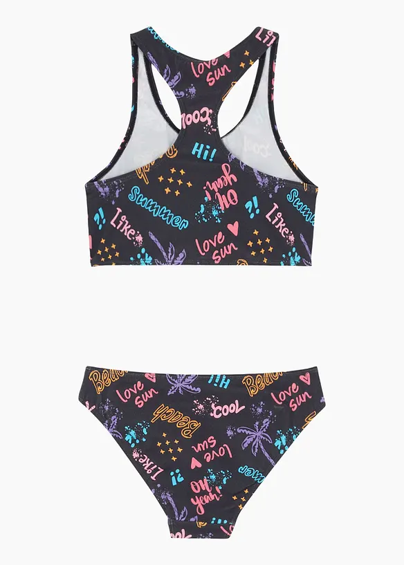 Bikini (2-tlg.Set) in schwarz von hinten - bonprix