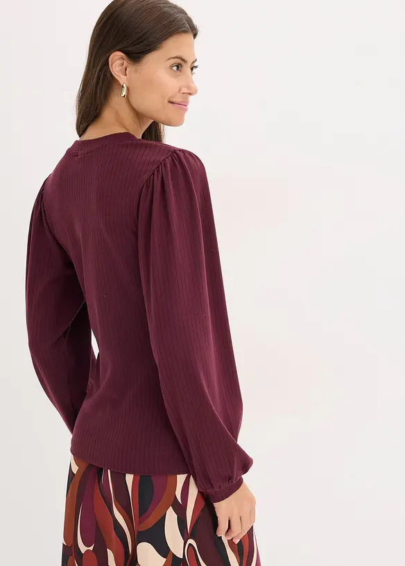 Shirt in rot von hinten (im Anschnitt) - bonprix