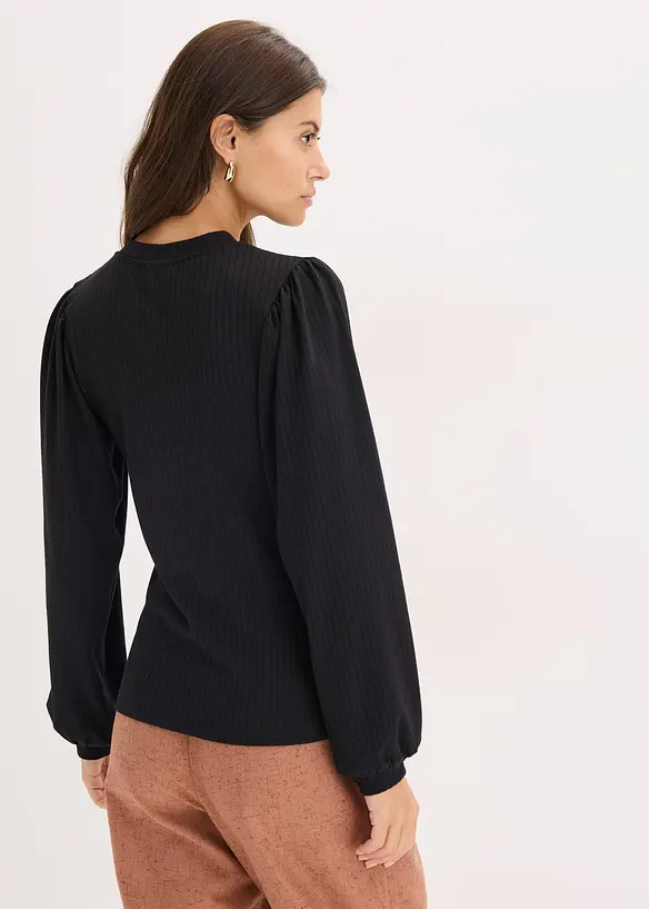 Shirt in schwarz von hinten (im Anschnitt) - bonprix