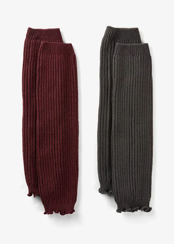 Beinstulpen (2er Pack) in rot von vorne - bonprix