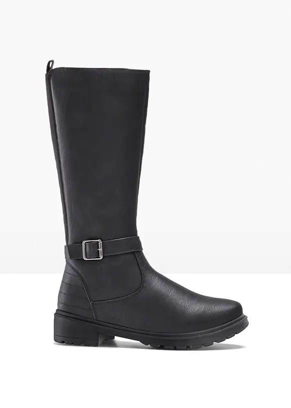 Stiefel in schwarz von vorne - bonprix