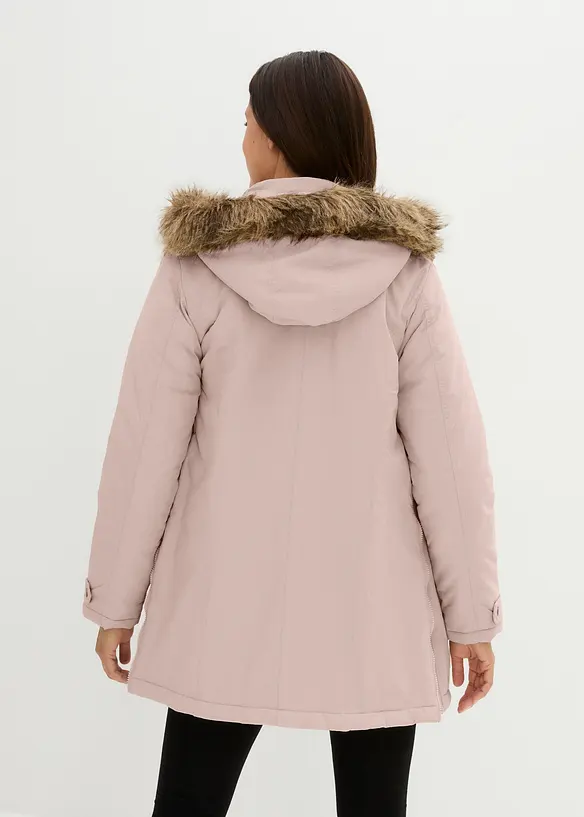 3-in-1 Funktions-Umstandsjacke und Tragejacke in grau von hinten (im Anschnitt) - bonprix