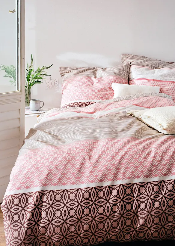 Baumwollmix-Bettwäsche in rosa (Ambiente) - bonprix