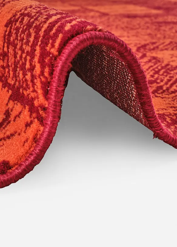 Teppich mit graphischer Musterung in orange (Detailaufnahme) - bonprix