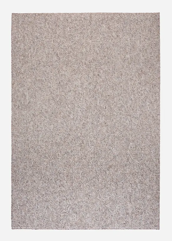 Waschbarer Teppich in hochwertiger Schlingenstruktur in beige von vorne - bonprix