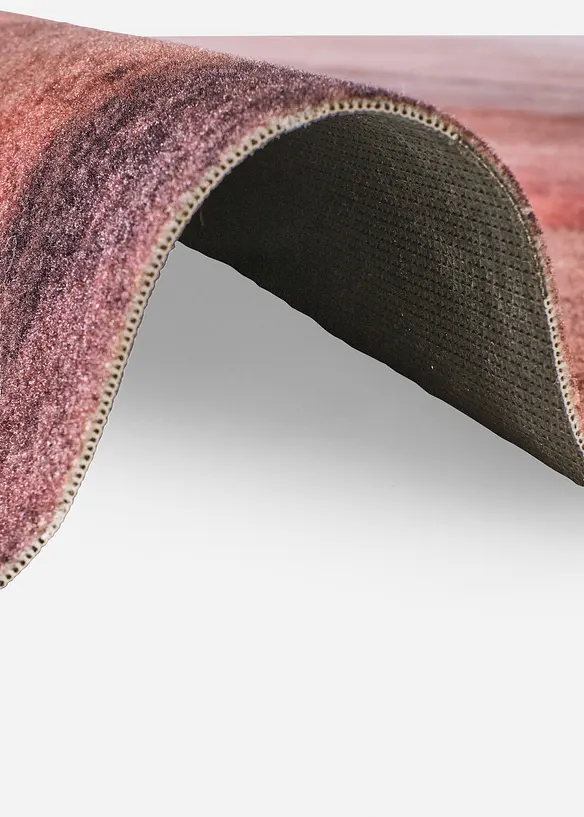 Waschbarer Teppich mit Marmor Musterung in braun (Detailaufnahme) - bonprix