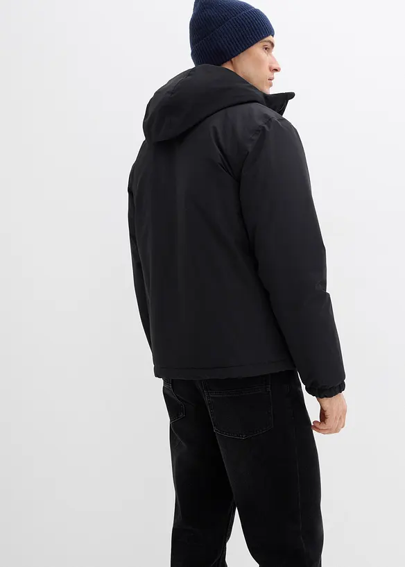 Wasserabweisende Funktions-Jacke in schwarz von hinten (im Anschnitt) - bonprix