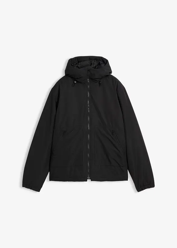 Wasserabweisende Funktions-Jacke in schwarz von vorne - bonprix