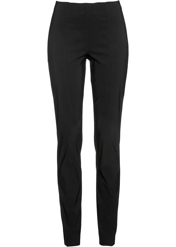 Stretch-Hose aus Bengalin in schwarz von vorne - bonprix