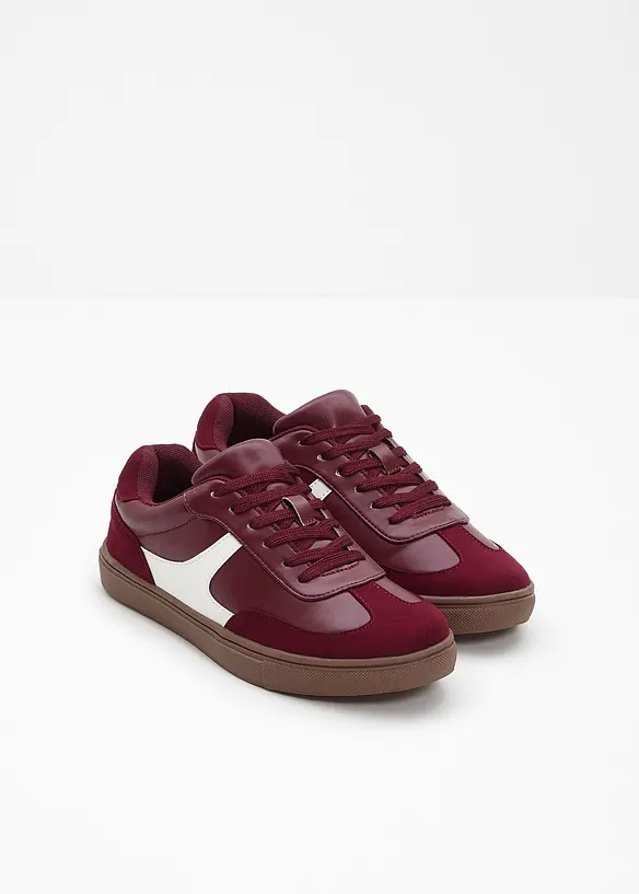 Sneaker im Retrolook in rot - bonprix