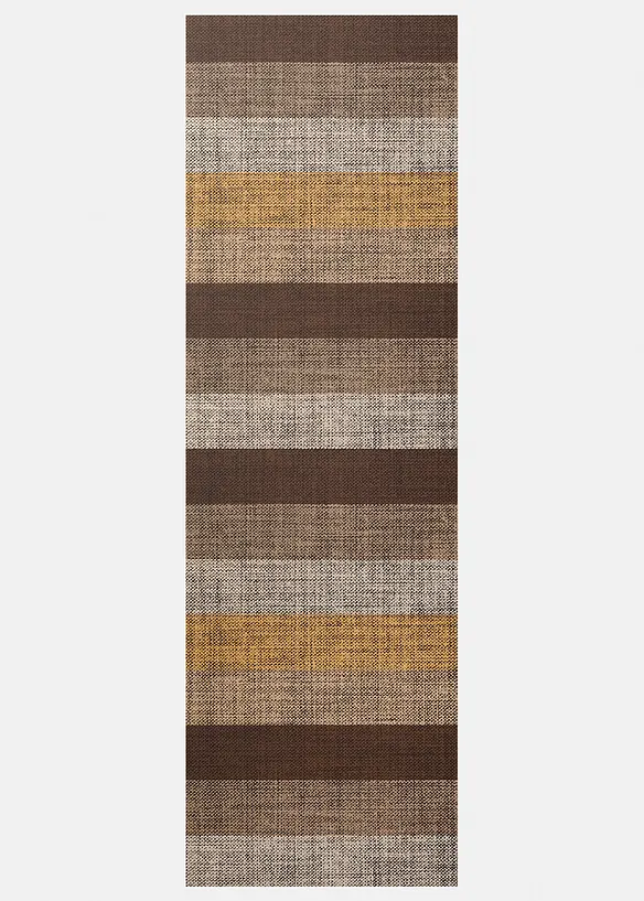Waschbare Fußmatte mit herbstlichen Farben in braun - bonprix