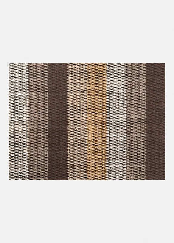 Waschbare Fußmatte mit herbstlichen Farben in braun von vorne - bonprix