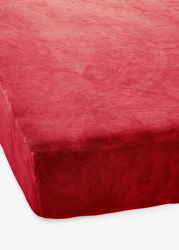 Cashmere Touch Spannbettlaken in rot - bonprix
