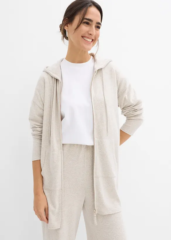 Shirtjacke in beige von vorne (im Anschnitt) - bonprix Shirtjacke in beige von vorne (im Anschnitt) - bonprix