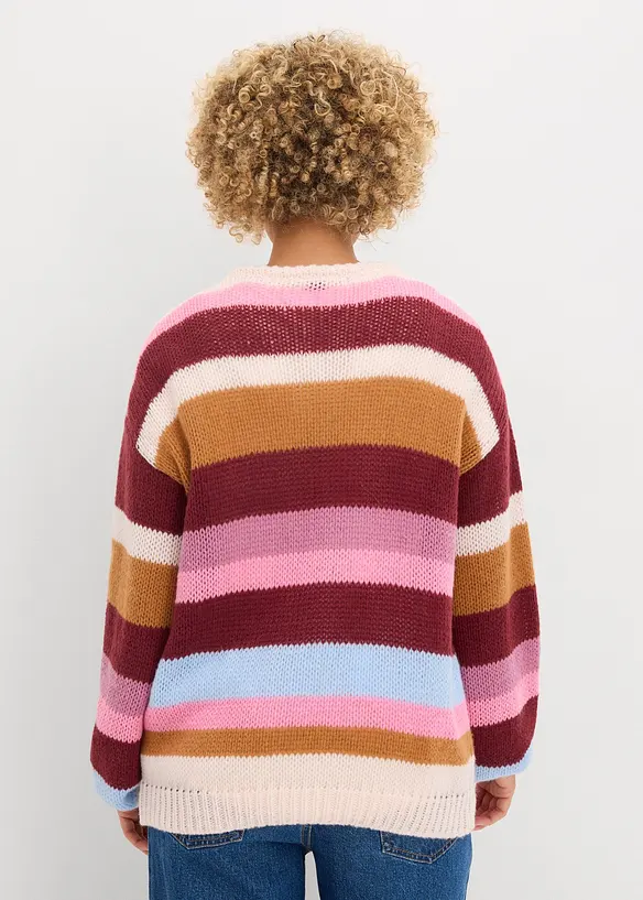 Oversize-Pullover in rosa von hinten (im Anschnitt) - bonprix Oversize-Pullover in rosa von hinten (im Anschnitt) - bonprix