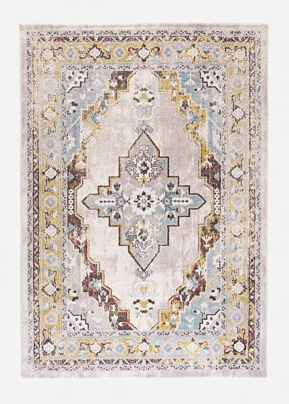 Teppich mit orientalischer Musterung in beige von vorne - bonprix