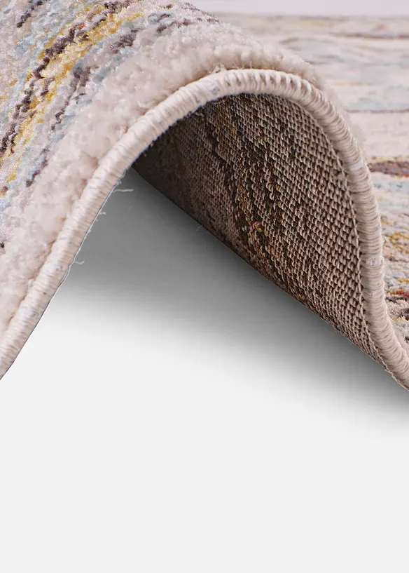 Teppich mit orientalischer Musterung in beige (Detailaufnahme) - bonprix