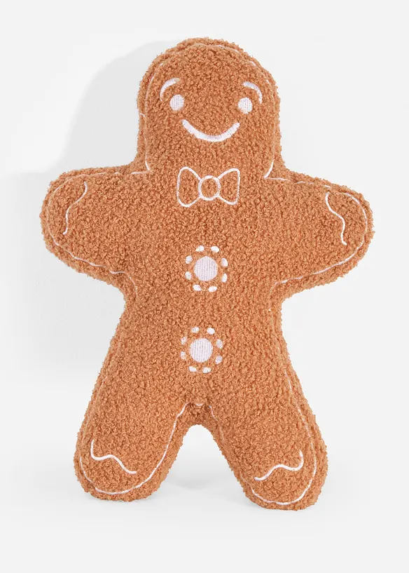 Dekokissen Lebkuchen in braun von vorne - bonprix