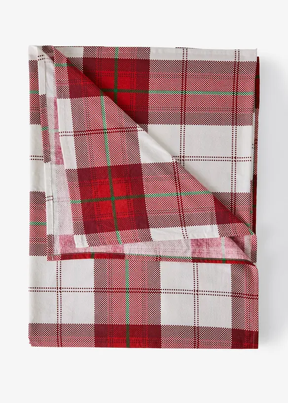 Tagesdecke mit Karos in rot von vorne - bonprix