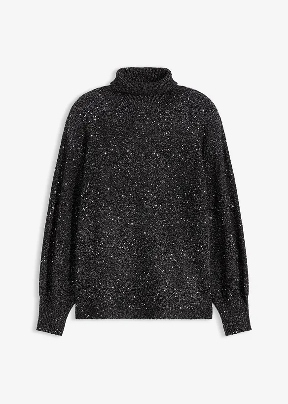 Pullover in schwarz von vorne - bonprix