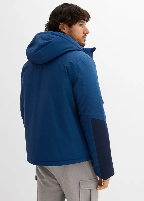 Wasserdichte Funktions-Jacke in blau von hinten (im Anschnitt) - bonprix