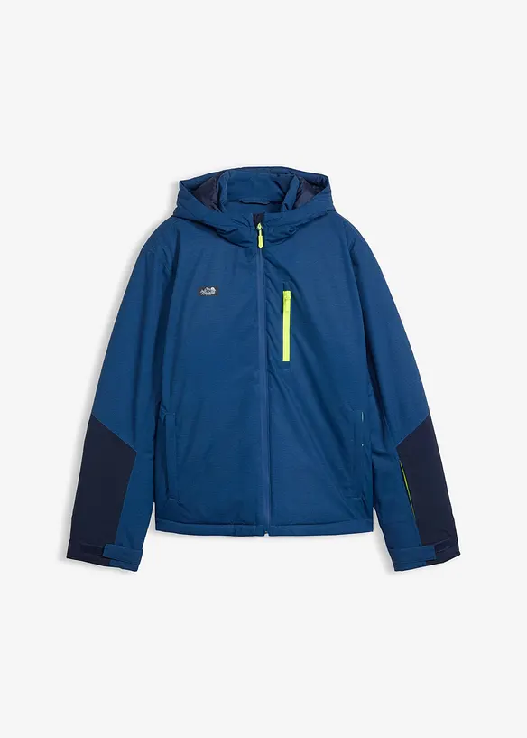 Wasserdichte Funktions-Jacke in blau von vorne - bonprix