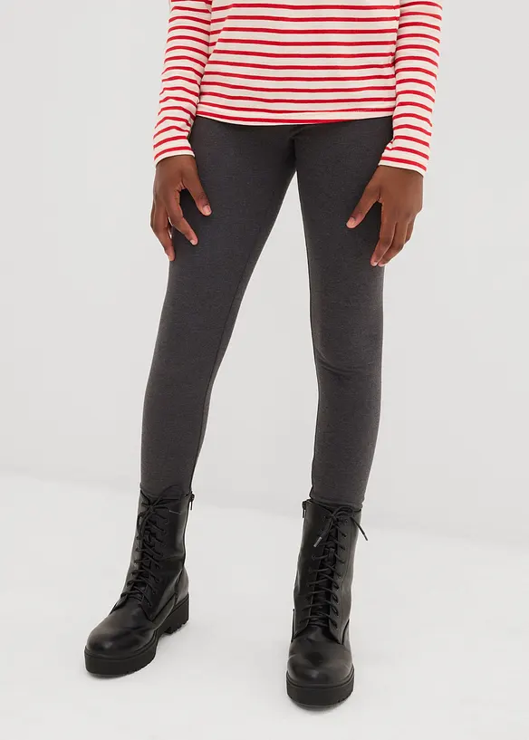 Thermo-Leggings (2er Pack) in blau von vorne - bonprix