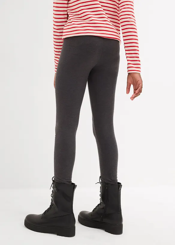 Thermo-Leggings (2er Pack) in blau von hinten - bonprix