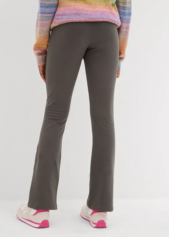 Thermo-Leggings Bootcut (2er Pack) in blau von hinten - bonprix