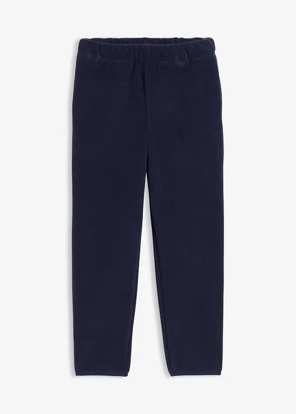 wärmende Thermohose aus Fleece in blau von vorne - bonprix