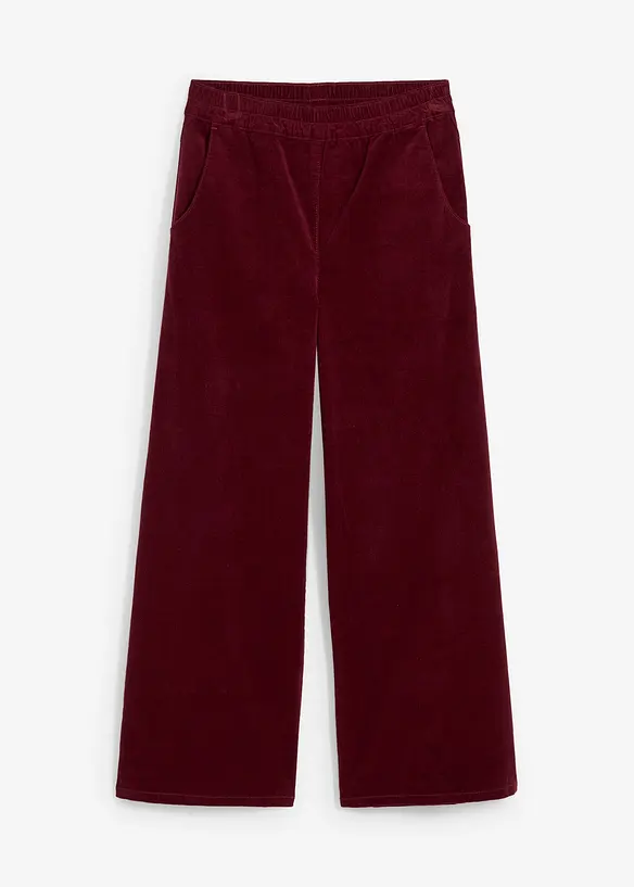 High-Waist-Cordhose aus Baumwoll-Mix in rot von vorne - bonprix High-Waist-Cordhose aus Baumwoll-Mix in rot von vorne - bonprix